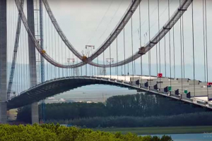 VIDEO Podul peste Dunăre de la Brăila este aproape gata
